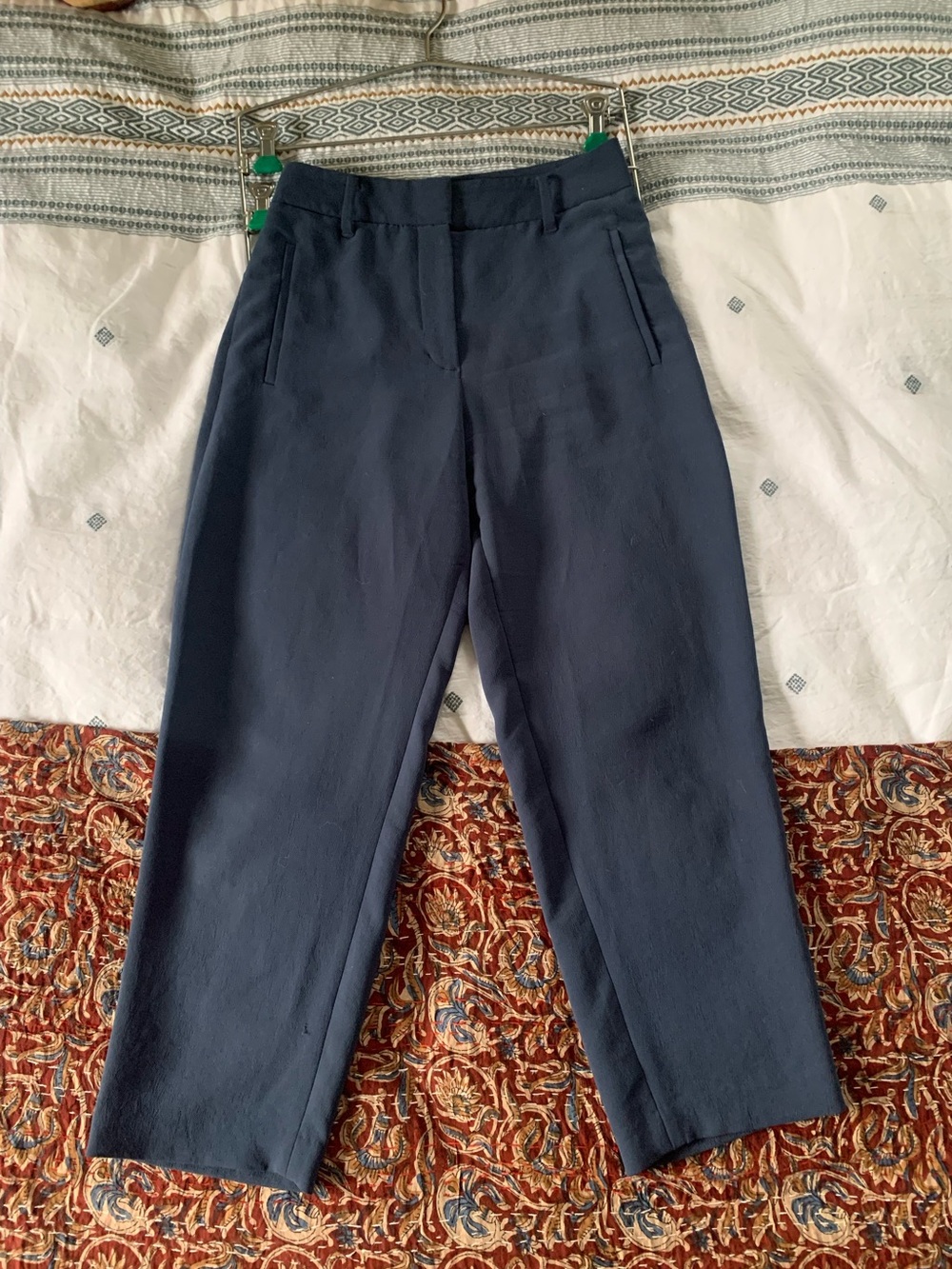 Wilfred Dark Teal/Blue Straight-Leg Women's Dress Pants